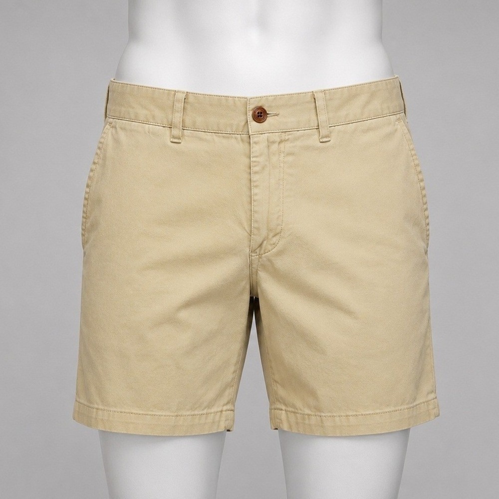 Polo Golf Ralph Lauren Men's 34 (32) Beige Khaki Stretch Chino Golf Shorts EUC